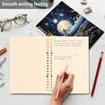 thumbnail image 5 of Fox and Moon Stone Ring Binder Notebook Journey Note Diary College Ruled Spiral Notebook Study Loose Leaf Paper A5 60 Pages, 5 of 8