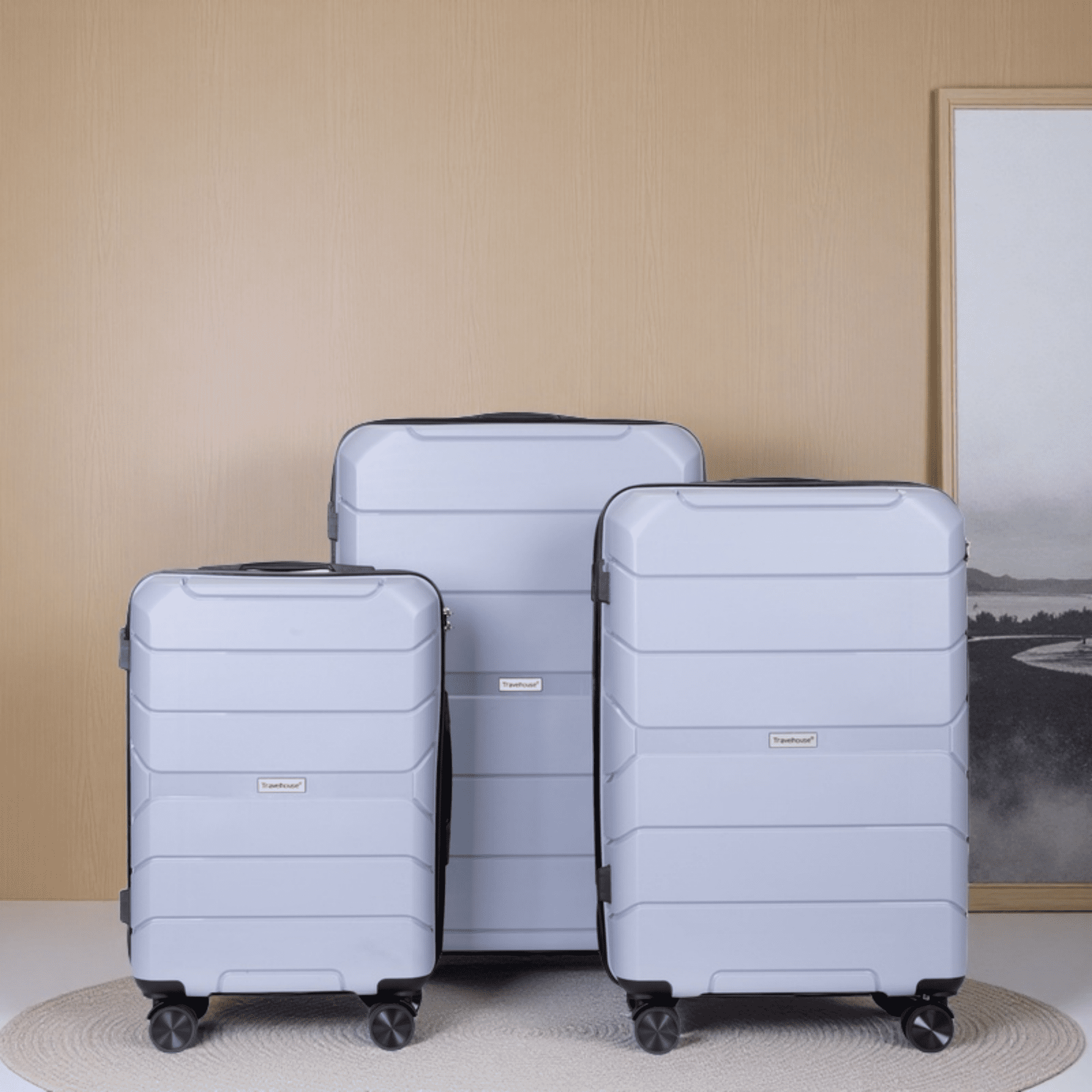 Lov3 豪華セット Dejuno Tutin 3-Piece Hardside Spinner Luggage Set With TSA Lock