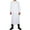 White, variant on Unisex Waterproof Canvas Apron with Large Pockets and Elastic Long Sleeves - Ideal for Chefs, Grill, Restaurant, Bar, and Shop - Practical and Durable