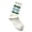 Green, variant on Retro Unisex Couple Striped Crew Socks Thick Lined Socks for Women Men Sporty Mid Calf Socks 1 Pack