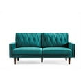thumbnail image 3 of US Pride Furniture Feemster 69.3'' Velvet Square Arm Sofa for Living Room, Green, 3 of 5