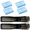 thumbnail image 2 of GFHFHITJ Sealing Clip Paper Binder Clips Desktop Stapler for Office Document Accessories 1 Clam Clip Dispenser 200 Supplementary Clips, 2 of 9