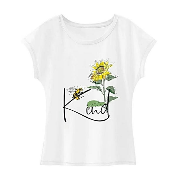 Camiseta para mujer con cuello redondo, camiseta básica de moda para viajes, oficina, mujer SG