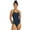 Navy, variant on HydroLast Solid Thin Strap One Piece Swimsuit, High Cut, Unpadded, Athletic (Women’s)