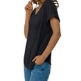 thumbnail image 3 of Shine Up Blouses for Women Casual V Neck Shirts Summer Sweaters Short Sleeve Tunic Tops, 3 of 5