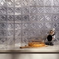 thumbnail image 6 of FASÄDE Traditional Style 4 Decorative Vinyl 18in x 24in Backsplash Panel in Brushed Aluminum (5 Pack), 6 of 6