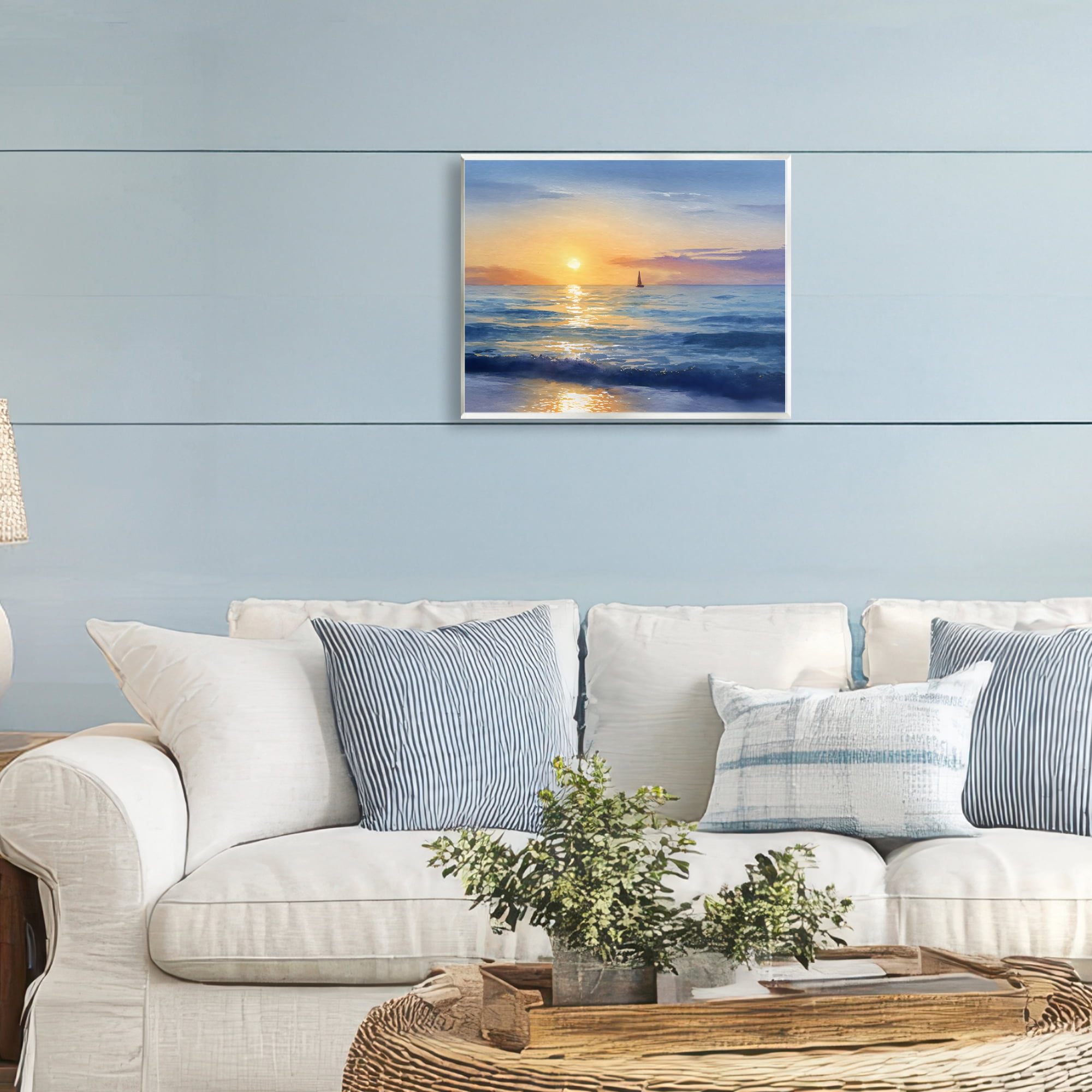 Stupell Industries Sails To The Sun At Sea Wall Plaque Art, design by Franklyn Gregory