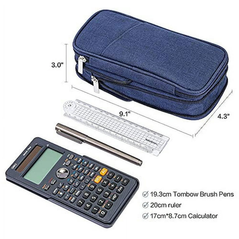 Taicanon Foldable Pencil Case Big Capacity Pencil Pouch Large Pencil Bag Makeup Bag for Teen Students, H04