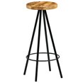 thumbnail image 3 of vidaXL Bar Chairs 2 pcs Solid Mango Wood, 3 of 5