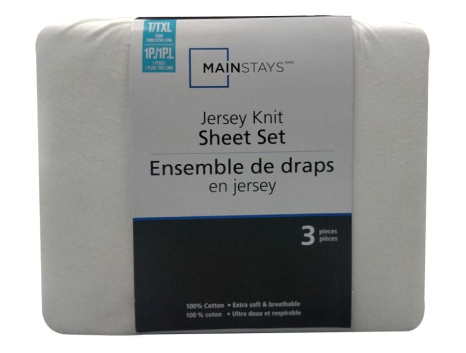 Mainstays Jersey Sheet Set