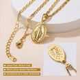thumbnail image 5 of KeyStyle Virgin Mary Necklace for Women Catholic Christian Necklaces Lady of Guadalupe Miraculous Mary Medal Religious Valentine's Day Gifts Birthday Christmas Jewelry, 5 of 9