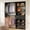 Black, variant on Homieasy Closet System with Drawer - Reversible 5FT Wood Closet Organizer System with 2 Hanging Rods and Adjustable Shelf, Walk In Closet Organizers with Shoe Rack, Built-In Garment Rack, Black