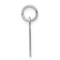 thumbnail image 3 of Auriga Fine Jewelry 925 Sterling Silver Rhodium-plated Letter M Initial Charm Pendant for Women (L- 19mm, W- 8mm), 3 of 6