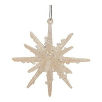 Melrose International LLC Star Ornament (Set of 6) 3"H Glass