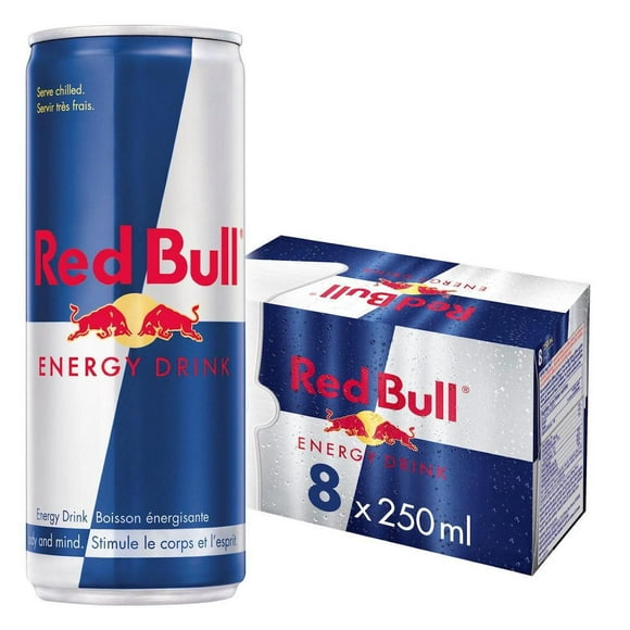 Red Bull Energy Drink, 250 ml (8 pack), 8 x 250 mL