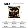 thumbnail image 5 of Honeybee Stylish Velvet Throw Pillow Covers Set of 2 with Unique Patterns for Bed Pillow - 16x16, 18x18, 20x20 Inches for Various Occasions, 5 of 6