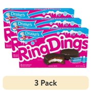 (3 pack) Drake's Ring Dings, 8 Count, 11.55 oz