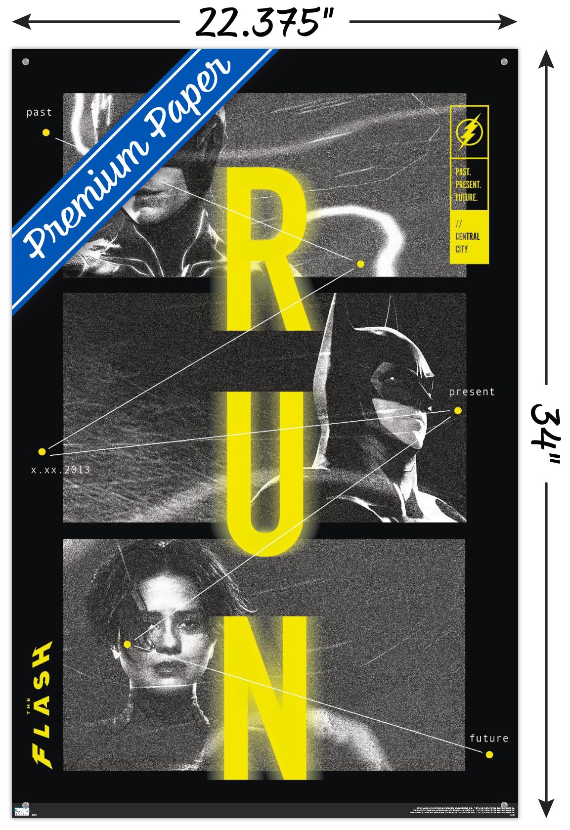 DC Comics Movie The Flash - Trio Wall Poster with Pushpins, 22.375" x 34"