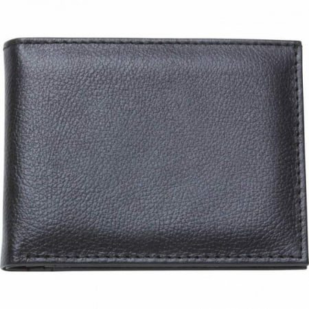 - Mens Solid Genuine Buffalo Leather Bi-fold Wallet- Fold Wallet