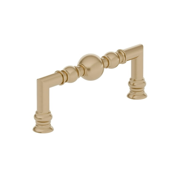 Richelieu Bp878996 3-3/4" Center To Center Handle Cabinet Pull - Bronze