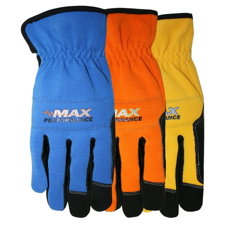 Medium Leather Glove - MidWest Quality Gloves HP Synthetic Leather Palm Gloves, Medium