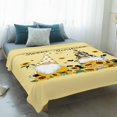 thumbnail image 4 of Yellow Sunflowers Blanket Soft Cozy Warm Throw Blanket for Couch, Plush Fuzzy Flannel Fleece Blankets for Sofa, Gnomes Farmhouse Botanical Bee Bed Blankets Lightweight Gifts for Women, 30"x40", 4 of 9