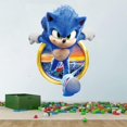 thumbnail image 1 of Taian 3d Sonic The Hedgehog Adhesivo de pared, autoadhesivo extraíble Juego de dibujos animados Adhesivo de pared para niños Dormitorio Sala de estar Sala de juegos ZefeiWu 8390611214401, 1 of 1