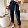 thumbnail image 1 of TaTaai Women Solid Casual Versatile Corduroy Retro Straight Leg Pants Ladies Fall Winter Daily Commute Street Wear Soft Warm Non-See-Through Machine Washable Comfortable Bottoms Gift, 1 of 7