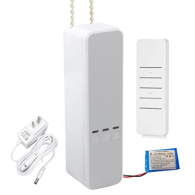 maytalsory Remote Control Drapery System WiFi Electric Curtain Motor Slide Shade Motor Home Assistant US Plug, with Battery
