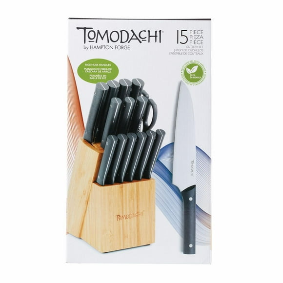 Hampton Forge Tomodachi Harvest Slate  Cutlery Block Set, 15 piece