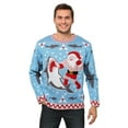 thumbnail image 1 of Chandail de Noël Laid pour Homme Santa vs Shark, 1 of 2