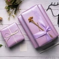thumbnail image 4 of PCS Lavender Gift Wrapping Paper - Mini Roll - Solid Color Pearly Shiny Silk Paper Perfect for Wedding, Birthday, Christmas, Baby Shower, Bridal Shower, DIY Bouquet, Easter - 17 Inches X 32.8 Feet, 4 of 14