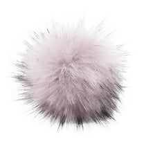 MEICHEN Pom Poms for Women, DIY Knitting Hats Accessires-Faux Fake Fur Pom Pom Ball with Press Button, Fall Winter Fashion Accessories