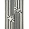 thumbnail image 3 of Abani Nuevo Collection Area Rug - Mid-Century Black and White Arch Knot Design - 8' x 10' - for Living Room, Bedroom & Office, 3 of 10