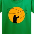 thumbnail image 4 of Inktastic Fly Fishing Sun Silhouette Youth T-Shirt, 4 of 5
