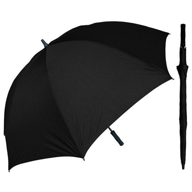 rainstoppers 68inch oversize windproof golf umbrella (solid black