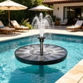 thumbnail image 1 of HCBY Solar Floating Pump, 3.5W Multi-Nozzle Water Fountain, Solar Powered Auto Operation, Decorative Circulation Pump for Garden Pond Pool Bird Bath, 1 of 7