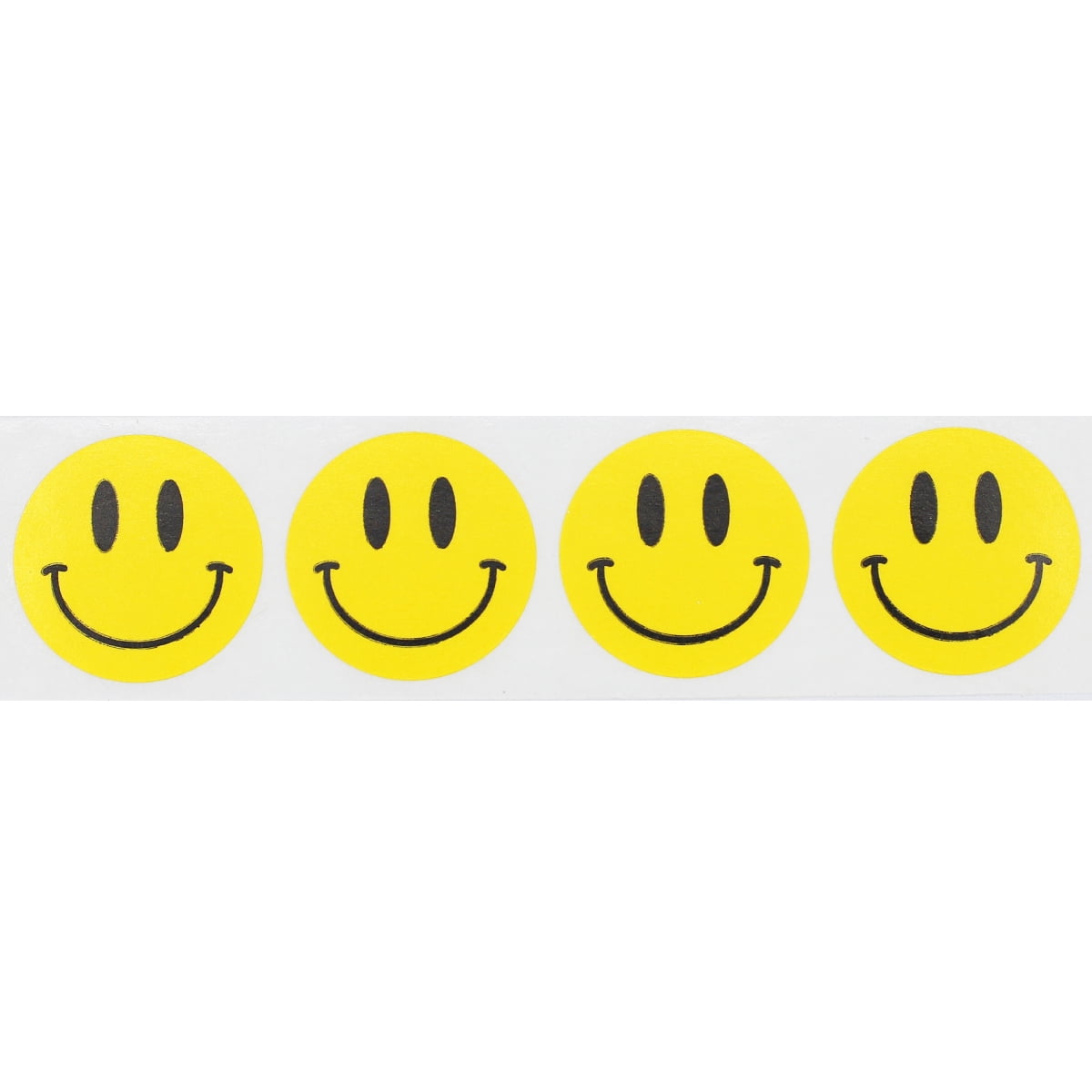 500 Yellow Happy Face Stickers - 1 Inch Round Labels For Crafts, Classroom & Rewards