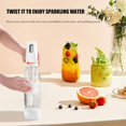 thumbnail image 3 of Portable Soda Siphon, 1L Travel Sparkling Water Maker Machine for Home & Outdoor, Carbonated Water Soda Streaming Machine, Soda Maker for Cocktails or Fizzy Drink, 8 gram CO2 Cartridges(Not Included), 3 of 7