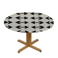 thumbnail image 3 of Orinice Arrows Pattern Screen Print Round Table Cover Stain Resistant Washable Indoor Outdoor Tablecloth Kitchen Dining Wedding Parties Picnic Farmhouse 100% Polyester Fiber 42-46, 3 of 8