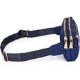 thumbnail image 5 of Fanny Pack for Men&Women Waterproof Nylon Fashion Slim Lightweight Waist Pack Bag with 3 Zipper Pockets Black, 5 of 7