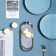 thumbnail image 2 of 2 Sets Silver Oval Stainless Steel Trinket Tray,Towel Storage Dish Plate Tea Fruit Trays Cosmetics Jewelry Plate 2 Size, 2 of 5