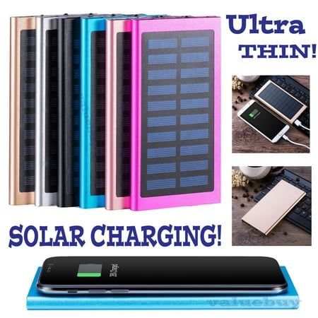 Maraso 50000mAh Slim 2 USB Ultra-thin Solar Mobile Power Rose Gold Power Bank For