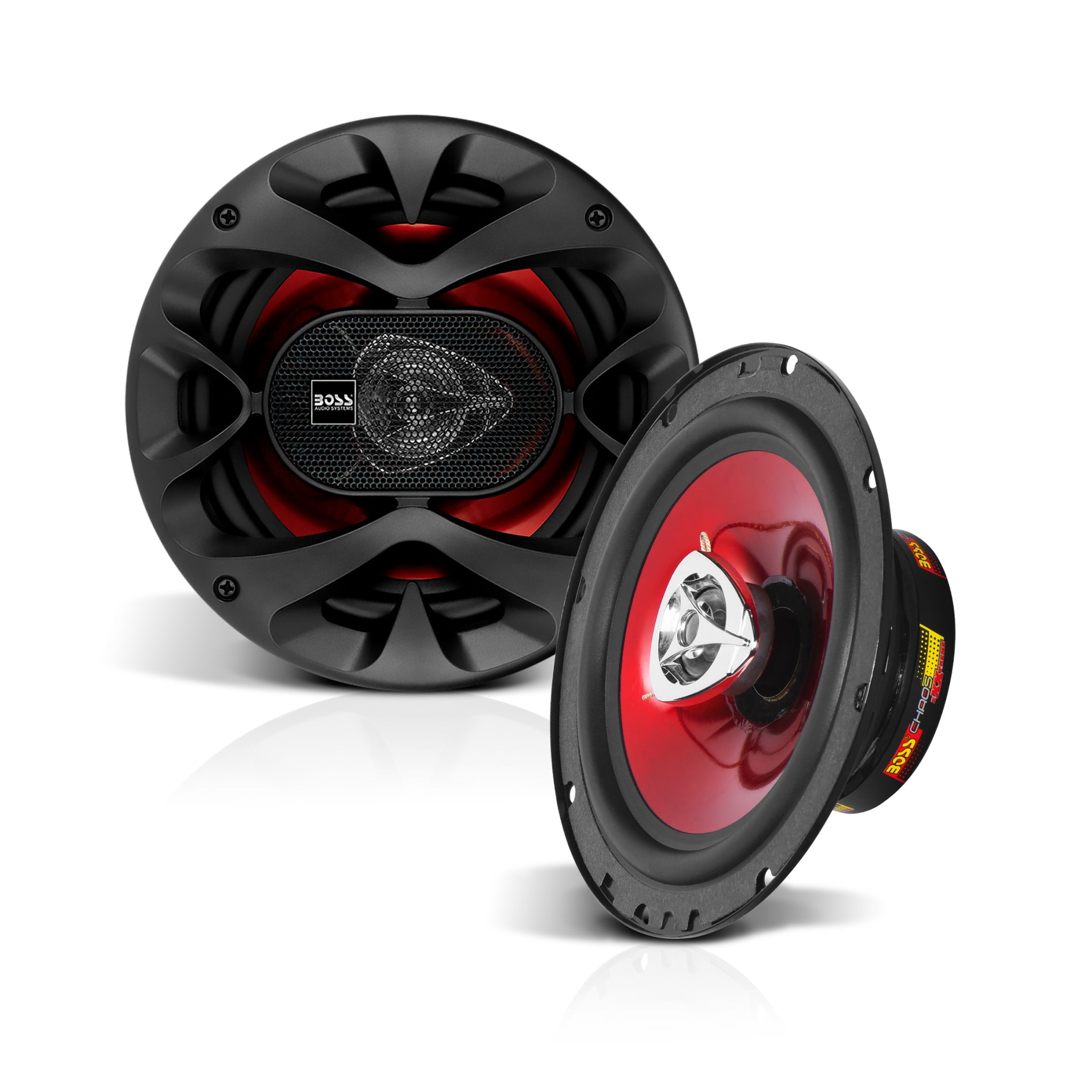 BOSS Audio Systems CH6520 Chaos Series 6.5 inch Car Door Speakers - 250 Watts Max (per pair), Coaxial, 2 Way, Full Range, 4 Ohms, Sold in Pairs, Bocinas Para Carro
