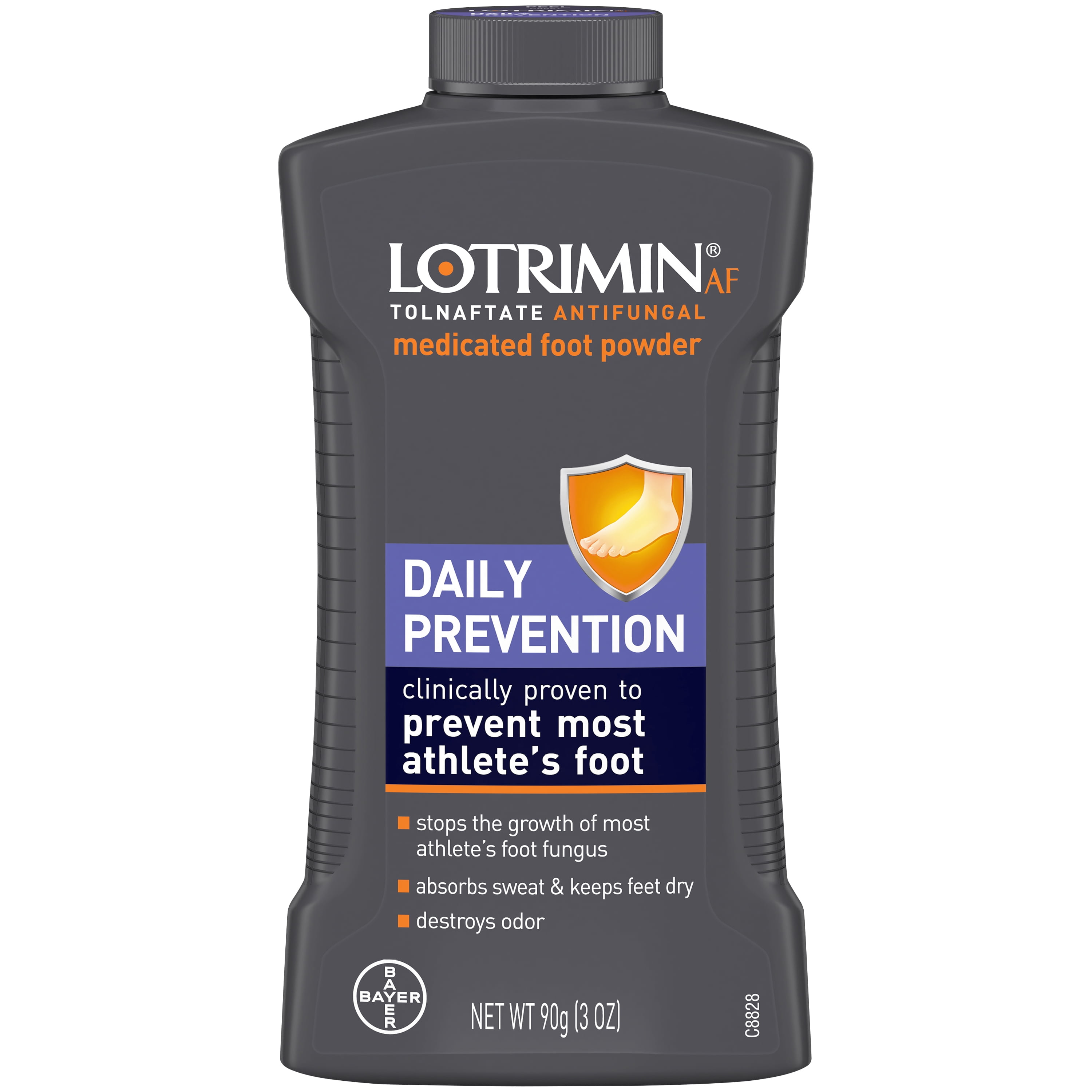 Lotrimin Athlete's Foot Daily Prevention Medicated Foot Powder, 3 oz