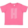 thumbnail image 3 of Inktastic Pink and White Polka Dots Letter H Boys or Girls Baby T-Shirt, 3 of 5