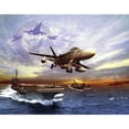 thumbnail image 2 of F/A-18 Hornet taking off of a U.S. Navy aircraft carrier Poster Print, 2 of 2