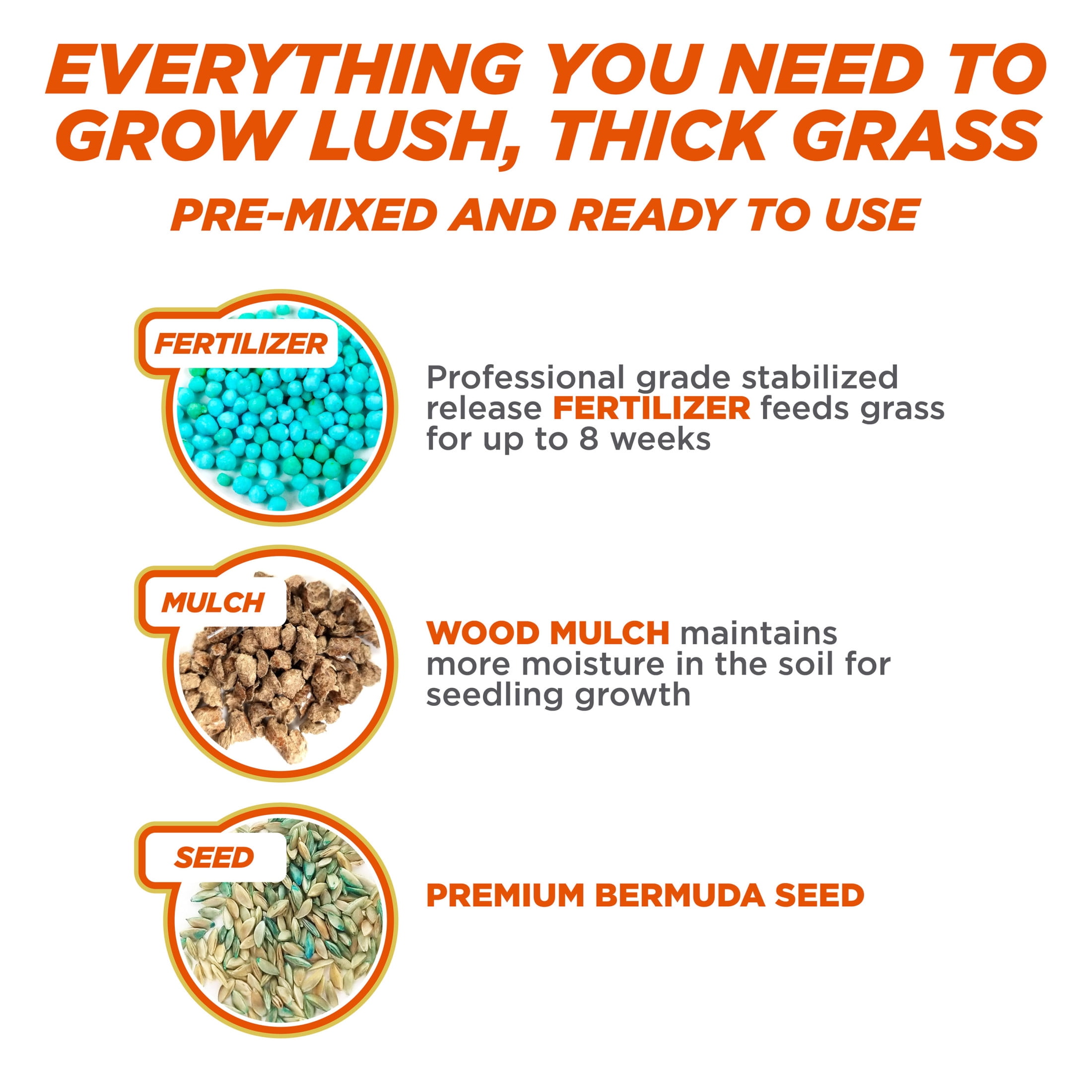 Pennington One Step Complete Bermuda Grass Seed Patch and Repair Mix, for Full Sun, 5 lb