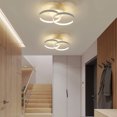 thumbnail image 2 of Luz De Techo Led De 18W Mientras / Cálido / Luz Natural Lámpara De Techo Moderna Lámpara Colgante En Forma De Semicírculo Luz De Techo Regulable Súper Brillante Para El Dormitorio Del Hotel Sala seitruly HA026457-01, 2 of 5