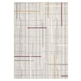 thumbnail image 3 of Large Modern Geometric Area Rug, 9x12 Low-Pile Washable Non-Slip Throw Rug, Ultra Soft Stain Resistant Abstract Striped Carpet for Living Room Bedroom Playroom, 3 of 8